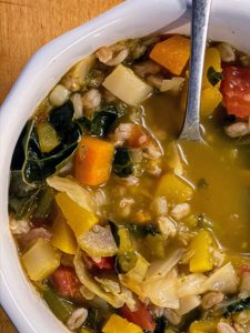 Barley, Lentil, Kale Soup