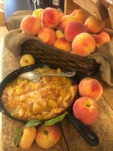 Skillet Peach Pudding