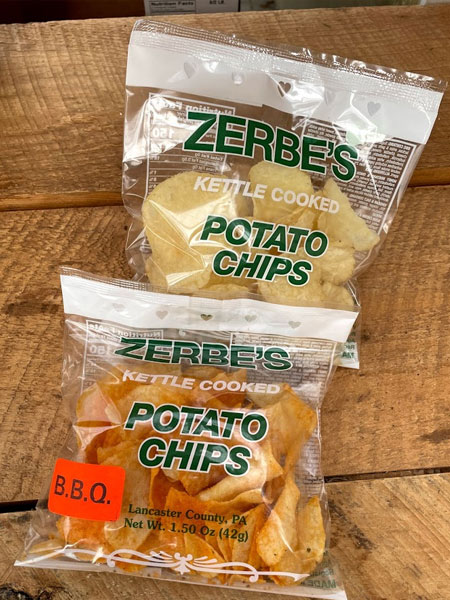 Zerbe S Kettle Cooked Potato Chips 1 5 Oz Alstede Farms Nj